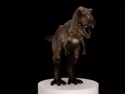 Rigged Tyrannosaurus Rex 3D Model 3D model