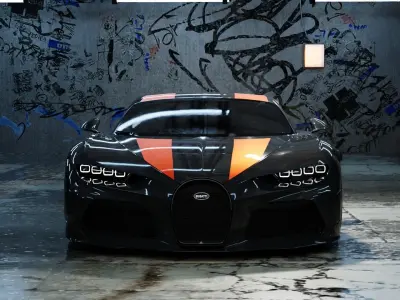 Bugatti Chiron super sports 300 Free 3D model