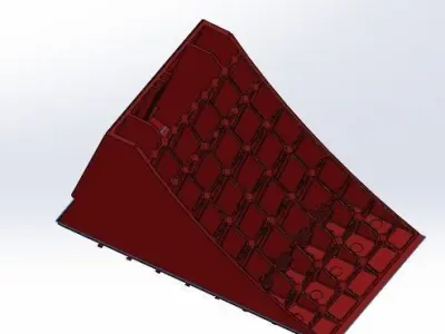 460 Wheel hock Free 3D model