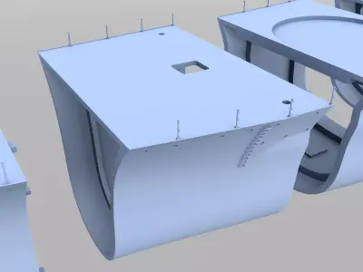 Battleship RN Roma Hull - Commercial license - 1-200 scale 3D print model