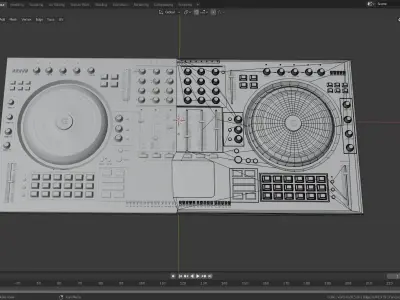 DJ Mixer 3D model