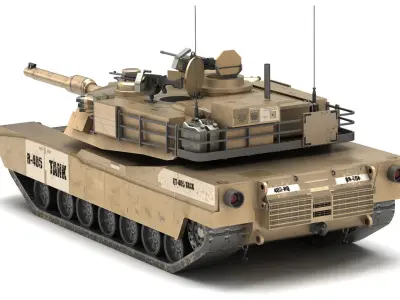 Military army collection Low-poly 3D model