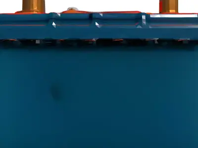 Realistic 12V Car Battery Low-poly 3D model