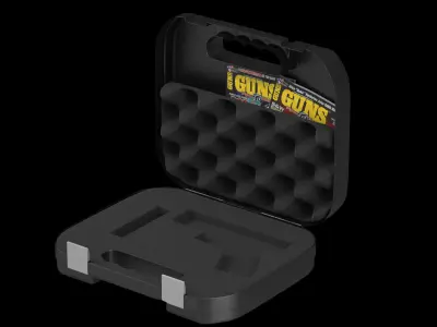 Glock Pistol Case Low-poly 3D model