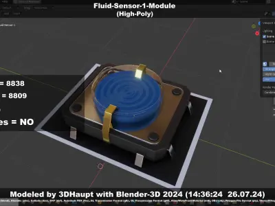 Fluid-Sensor-1-Module 3D model