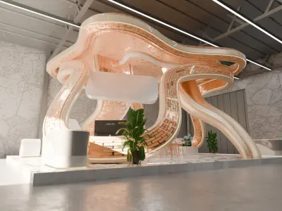 Modern Exhibition Booth High Quality 3D Model Product Displays 3D model