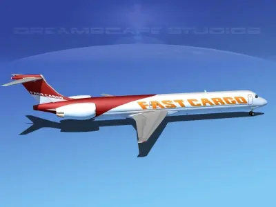 McDonnell Douglas MD80 Fast Cargo 3D model