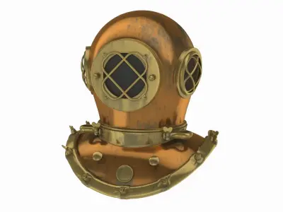 Scuba helmet 3D model