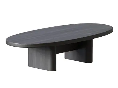 Wooden Coffee Table Fishes Series 18 by Joel Escalona 3D model