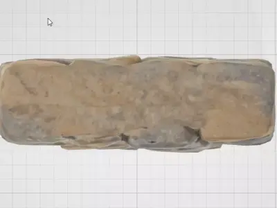 Medieval Stone Wall 3D Asset 3D model