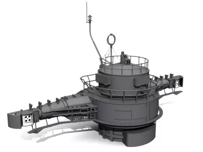 YAMATO 15m range finder scale 1-200 3D print model