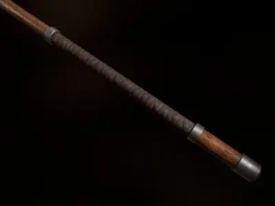 Heavy Battle Axe Stylized - PBR Low Poly Model Free low-poly 3D model