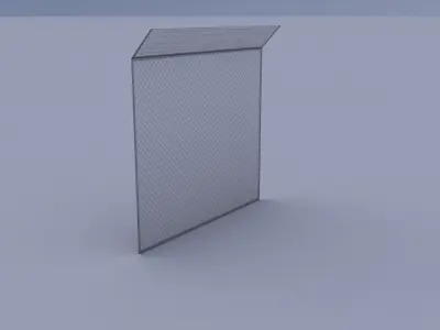 Fance 01 Low-poly 3D model