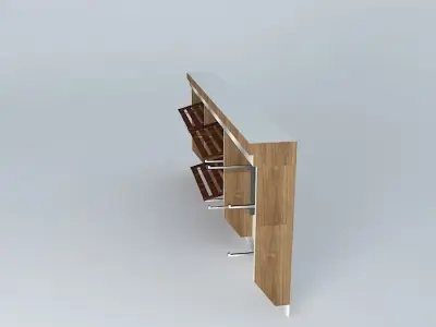 Kit413Panel Inclined Shelves By Alex Marques Free 3D model