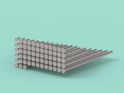 NAS1153 Full set of screws 63 pcs 3D print model