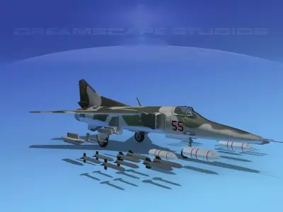 MIG-27 Flogger V06 Russia 3D model