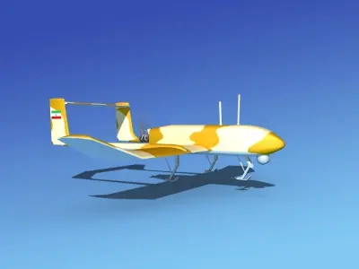 Mohajer 4 Drone V03 3D model