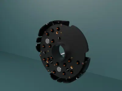 bus alternator 140A Free 3D model