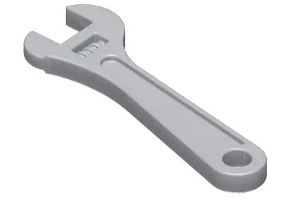 Games Adjustable Spanner Toy Low-poly 3D model