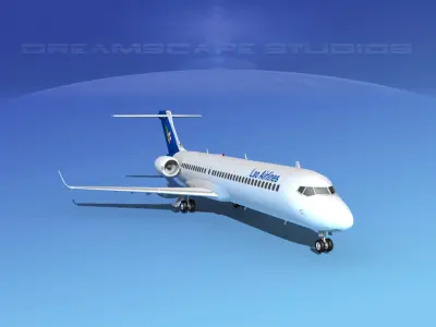 Comac ARJ21-700 Lao Airlines 3D model