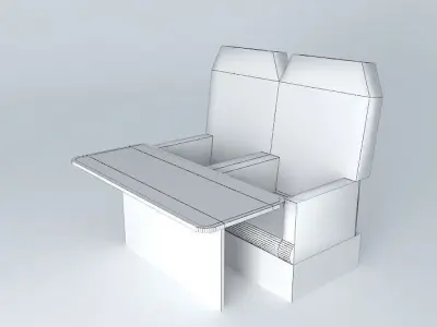 dfgdf seat and table Free 3D model