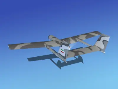 Mohajer 3 Drone V01 3D model