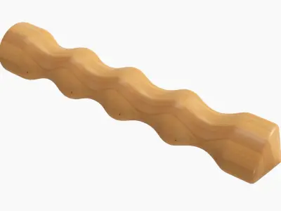 Wooden fist Free 3D model