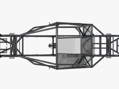 Monster Truck Bigfoot Frame 3D model