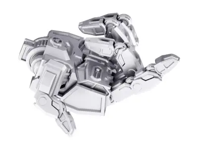 Robot hand Low-poly 3D model shop