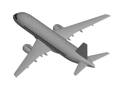 Sukhoi Superjet 100 3D model