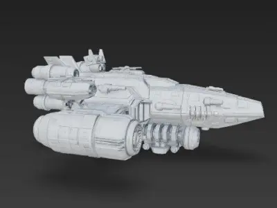 3D Printable Armada Bowbreaker Corvette 3D model
