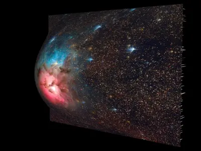 Trifid Nebula 3D model