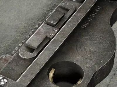 HERO Prop Asset - Mandalorian Blaster IB-94 Low-poly 3D model