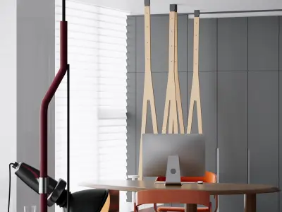 Modern Office Interior Design Scene 3D model