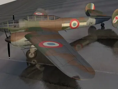 Bloch MB-174 3D model