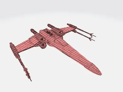 Star Wars - X Fighter 3D model
