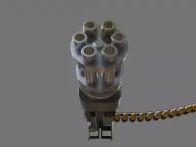 DooM Chaingun Free 3D model