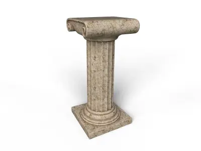 Antique Columns Low-poly 3D model