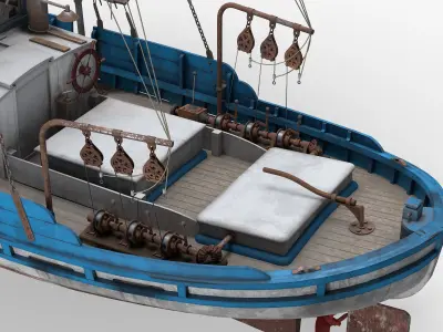 Monterey Clipper Fishing Boat 3D model