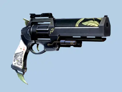HAWKMOON GUN Low-poly 3D model