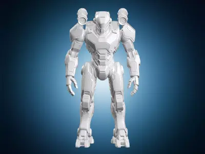 Tau Crisis Battlesuit Figurine 3D Print Model 3D print model