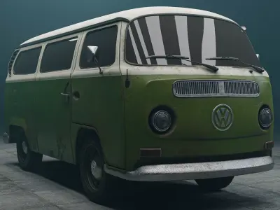 Volkswagen Kombi Free 3D model