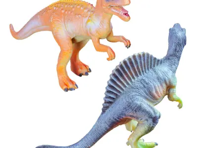 Two Toys Dinosaurs Spinosaurus and Ceratosaurus 3D model