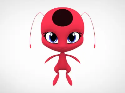 Tikki  Low-poly 3D model