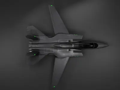 FAS-36 Vampire Next Generation Stealth Jet Low-poly 3D model