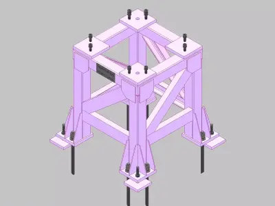 26399-Base for robot NACHI-NC510-Hight 900 3D model