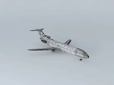 PETROLEUM Airways Boeing 727 200 Free 3D model