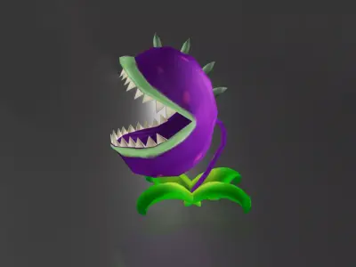 Creative Piranha Plant Low-poly 3D model