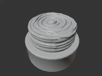 Realistic Matilda Chocolate Cake 3D model