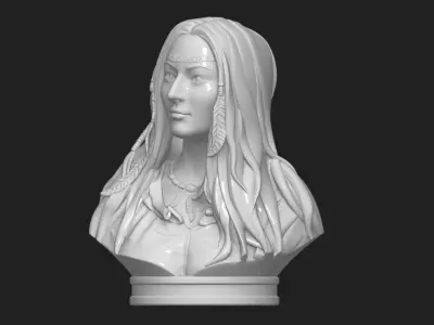 Native American Female Bust Statue 220919 3D print model